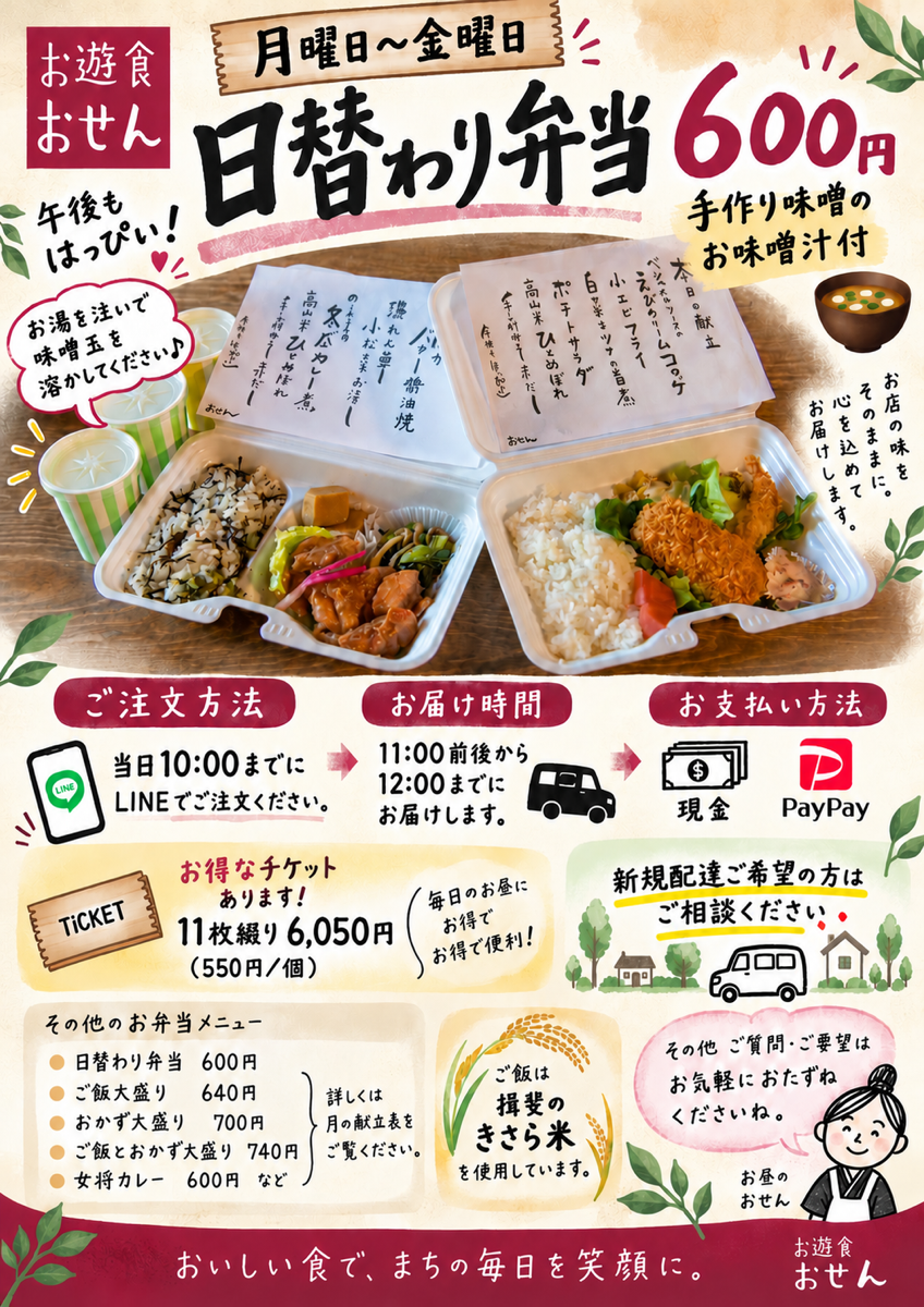 おせんの日替わり弁当